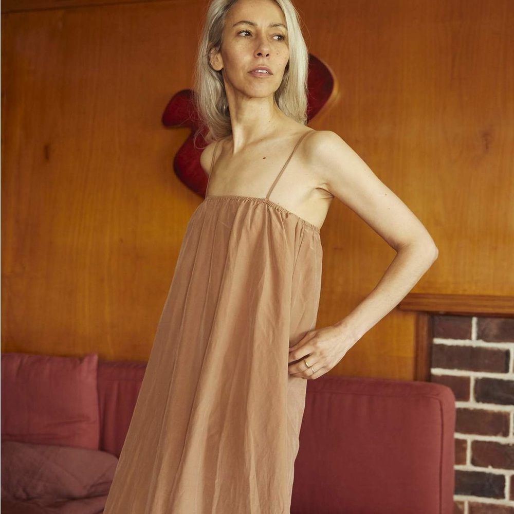 OZMA of California Frankie Dress in Rosehip in size Extra Small